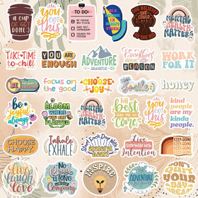 Puraesla notebook stickers to enliven scrapbooks with positive vibes
