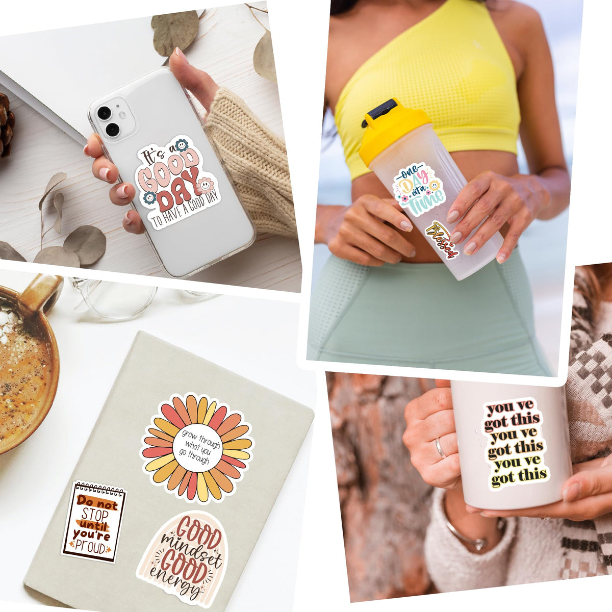 Puraesla scrapbooking stickers with boho patterns for creative crafts