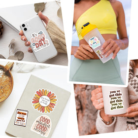 Puraesla scrapbooking stickers with boho patterns for creative crafts