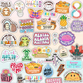Puraesla stickers for water bottle bring color and encouragement on the go.