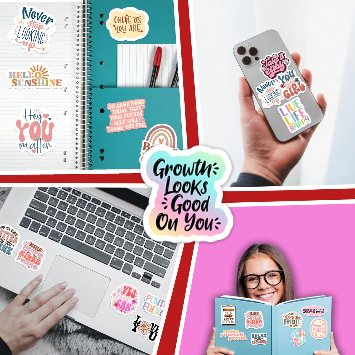 Puraesla vision board sticker set supports goal concepts