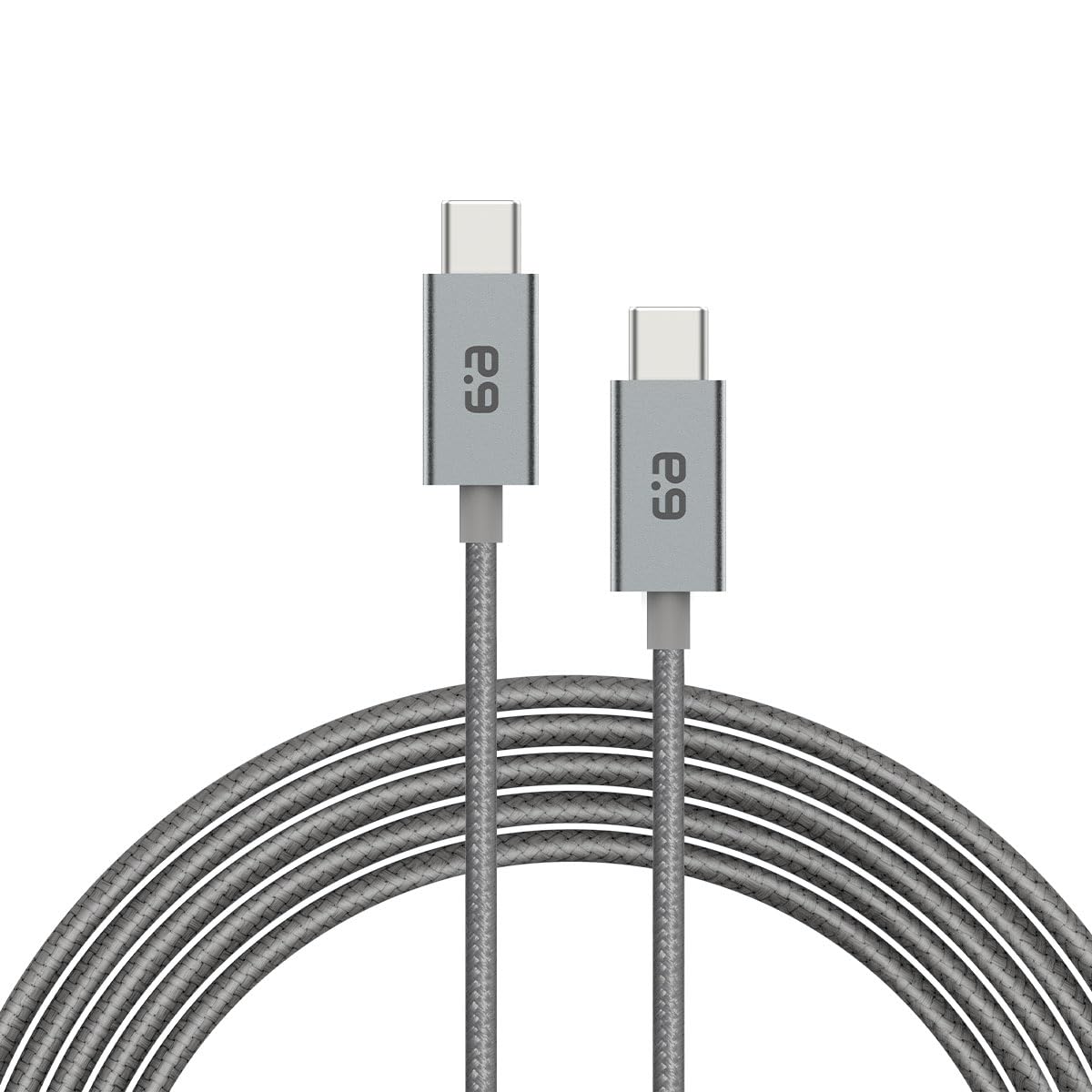 PureGear front packaging of 10ft white USB-C cable showing product and branding for reliable charging