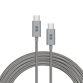 PureGear front packaging of 10ft white USB-C cable showing product and branding for reliable charging