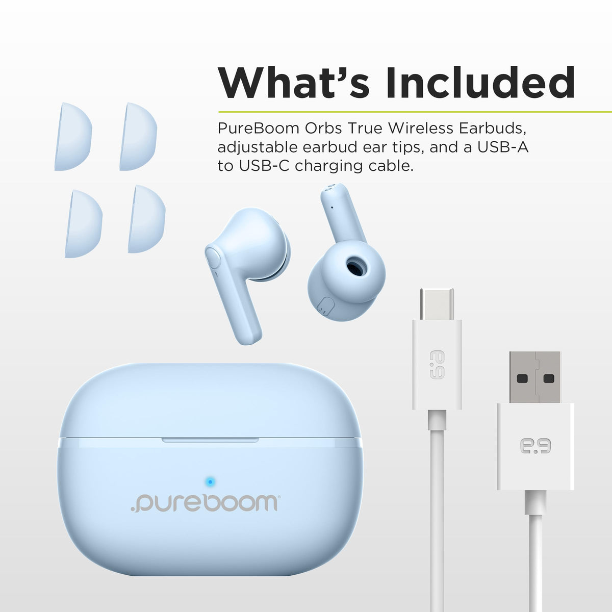 PureGear PureBoom earbuds pairing setup with a laptop or phone