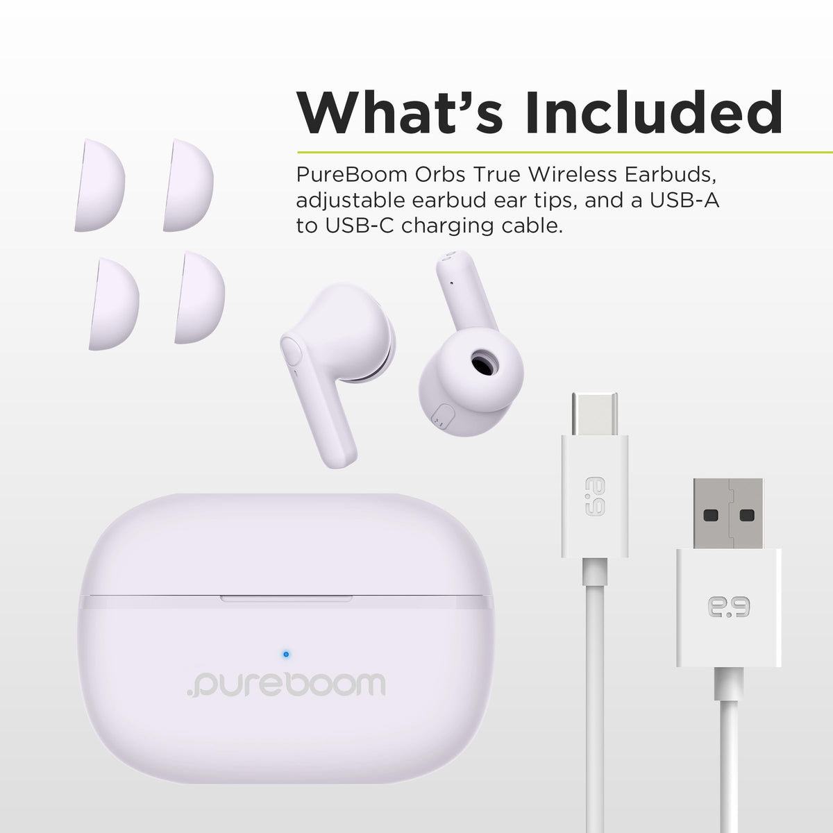 PureGear PureBoom lavender design adds everyday style and comfort.