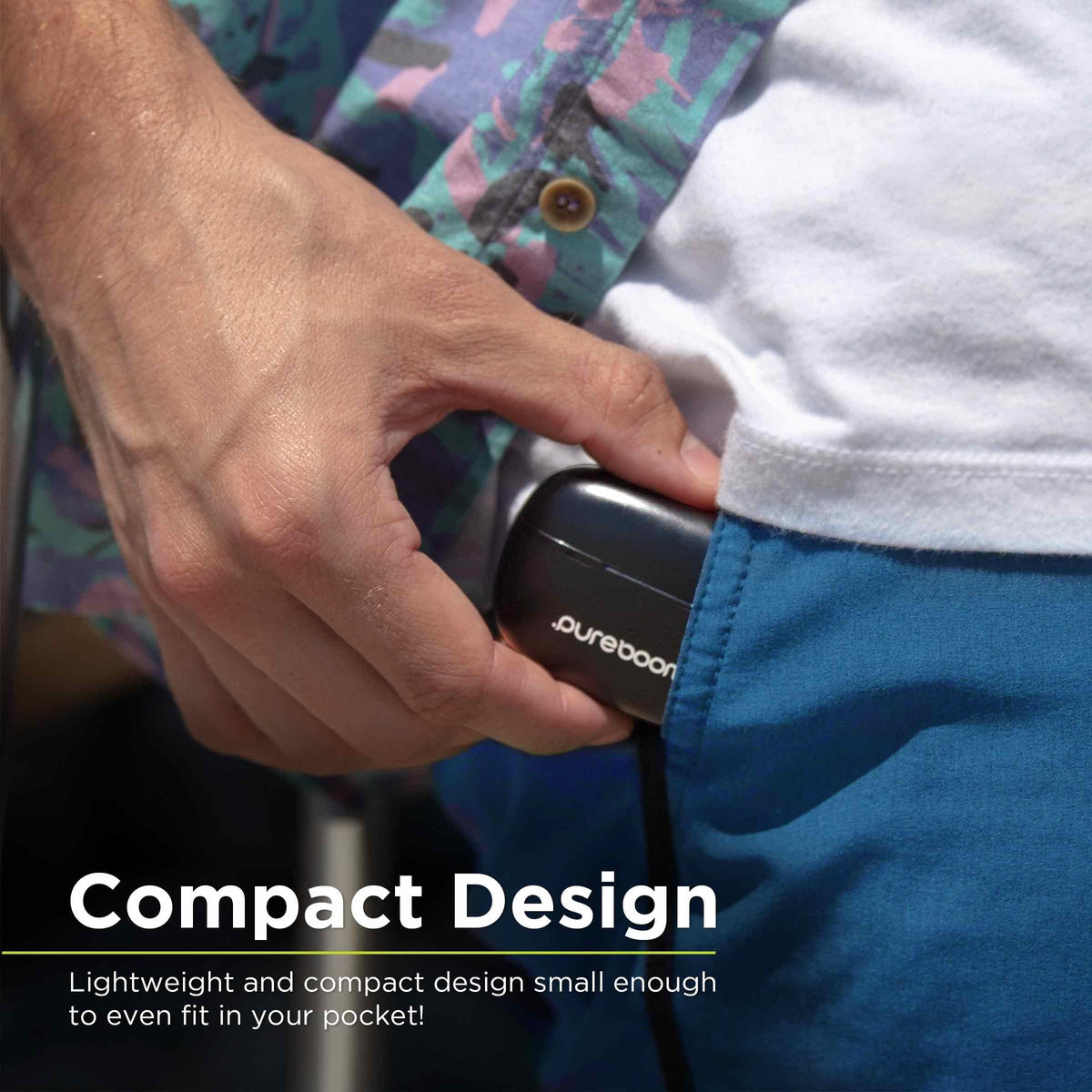 PureGear PureBoom ergonomic fit ensures secure wear during workouts