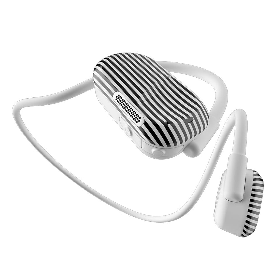 Purity Air front view showing open-ear design and comfort benefit