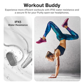 Purity Air used outdoors while running for safe active listening