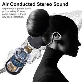 Purity Air Open Ear Headphones Bluetooth connection with devices for iPhone and Android