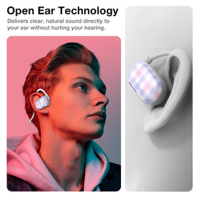Purity Air Open Ear Headphones comfort-fit image emphasizing light weight
