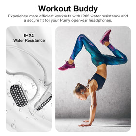 Purity Air Open Ear Headphones compact case ready for travel