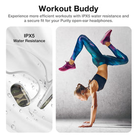 Purity Air Open Ear Headphones comfortable for long wear during workouts