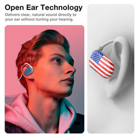 Purity Air side profile close-up showing earband shape and comfortable secure fit benefit