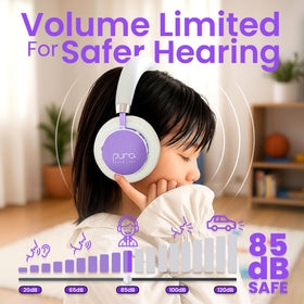 BT2200 Plus purple side view emphasizes easy-to-use controls for kids