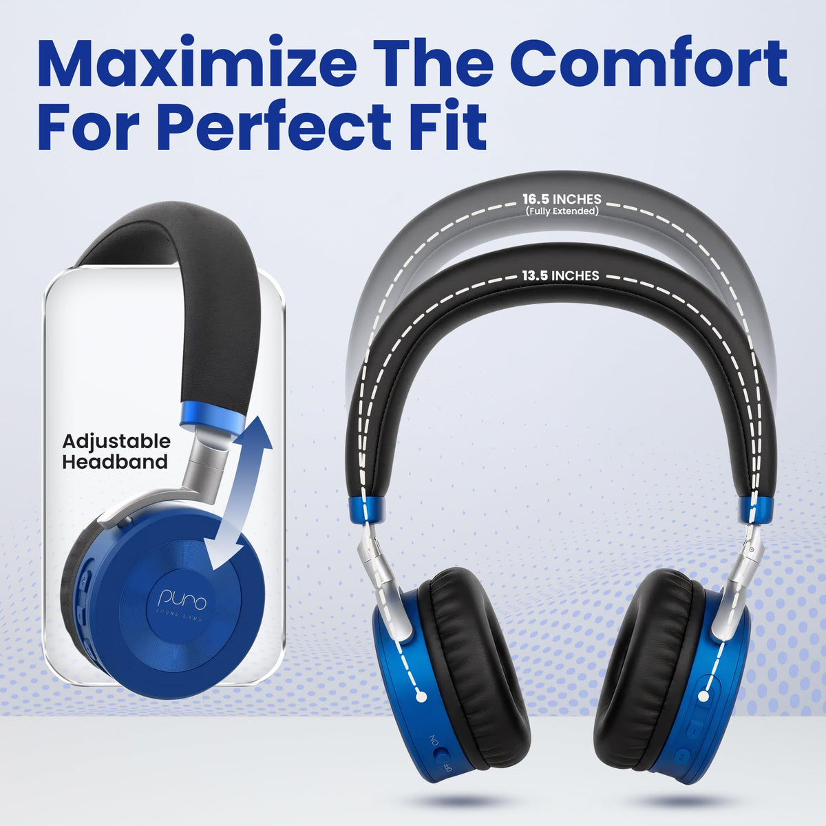 Blue colorway complements school and travel setups.