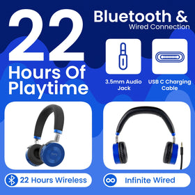 Bluetooth 5.1 wireless connection for flexible use with tablets and phones.