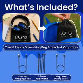 Adjustable on-ear design fits growing kids securely.