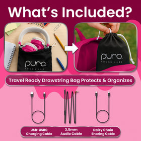 JuniorJam Plus reduces ambient noise with high isolation for focus.