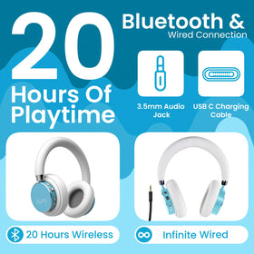 Puro Sound Labs BT2200 Plus teal long battery life up to 20 hours