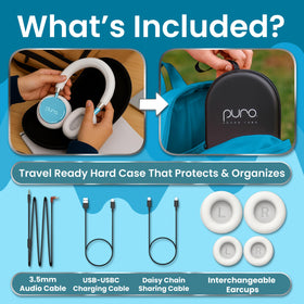 Puro Sound Labs BT2200 Plus teal included hard case for travel