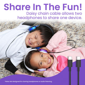 Lightweight on-ear design provides comfortable fit for long wear.