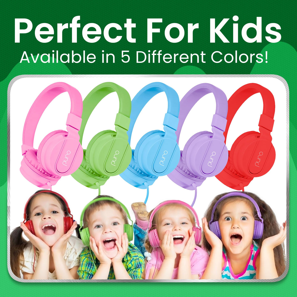 Puro Sound Labs child wearing headphones in classroom offering focused learning