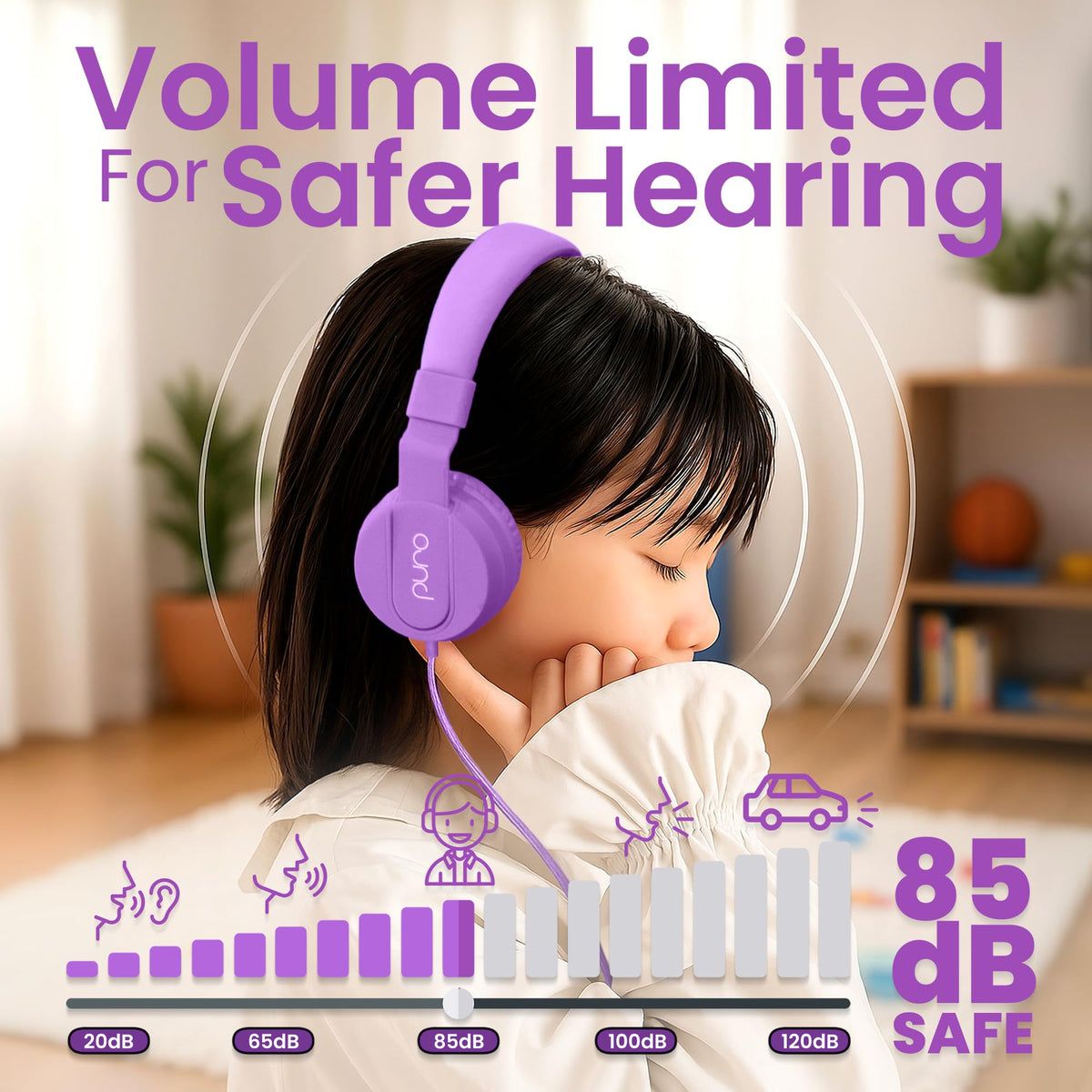 Puro Sound Labs close-up of earcup cushion highlighting breathable material comfort