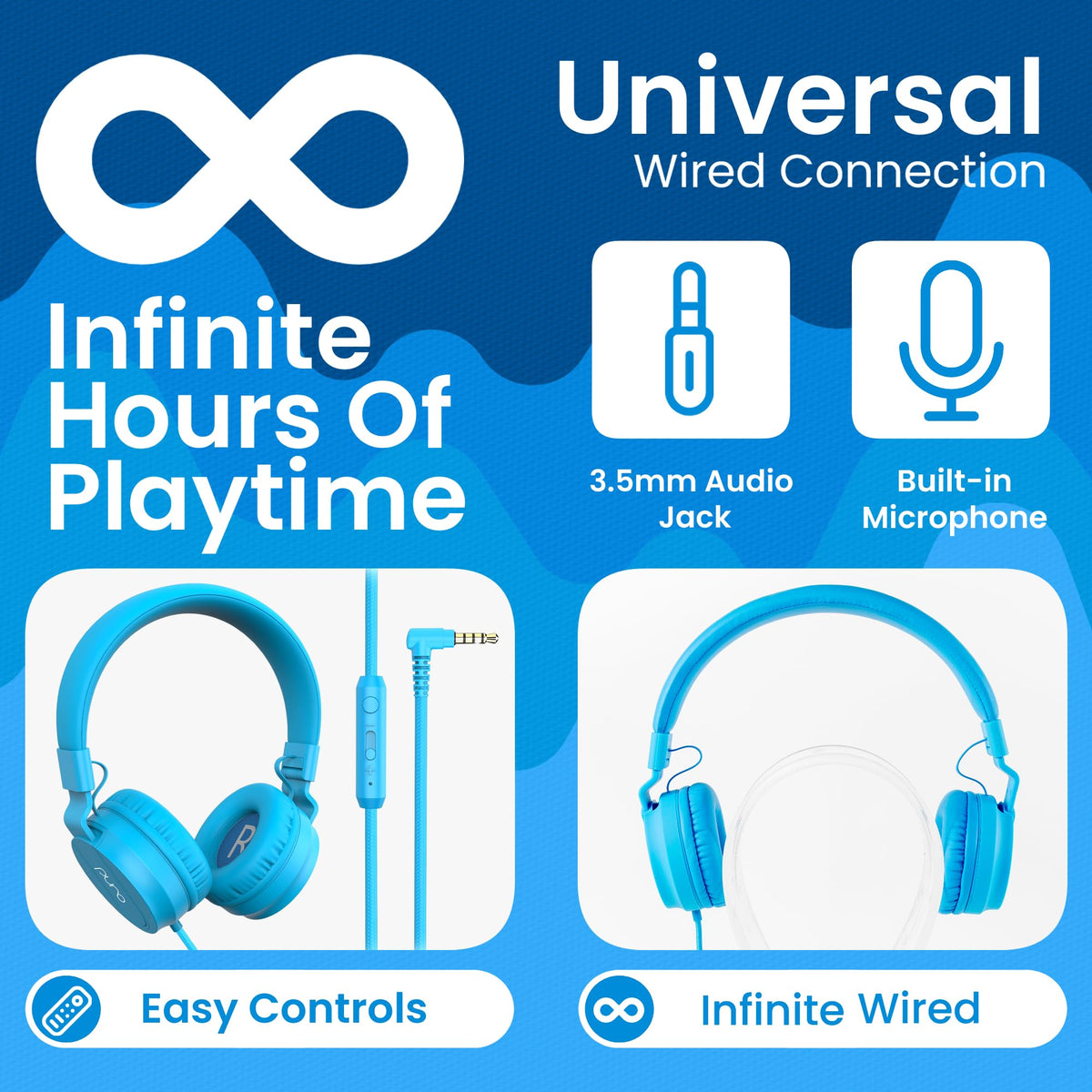 Puro Sound Labs folded headphones demonstrating compact, durable travel-friendly design