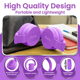 Puro Sound Labs adjustable headband detail for secure, growing-head size fit