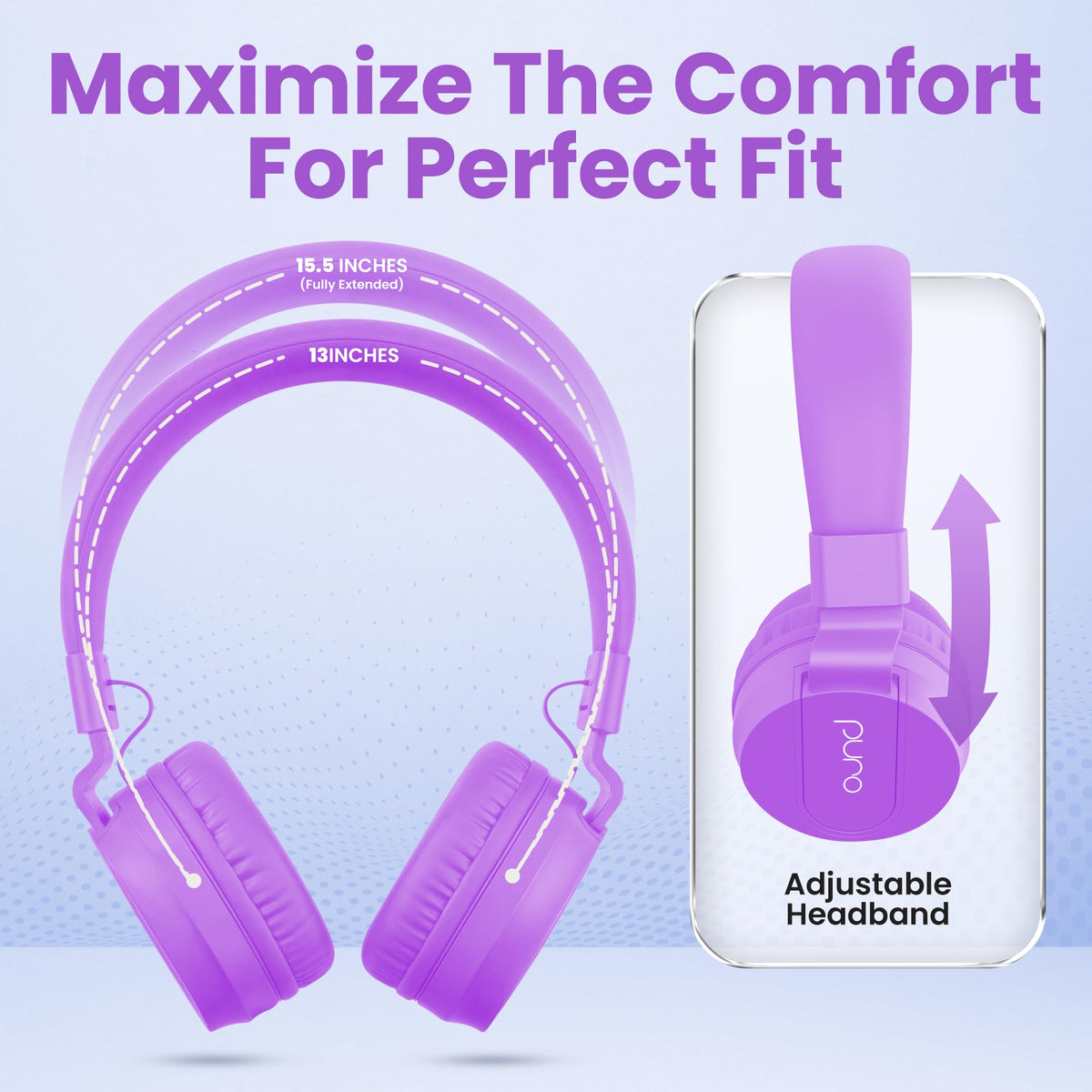 Puro Sound Labs headphones packed in a backpack for school or travel convenience
