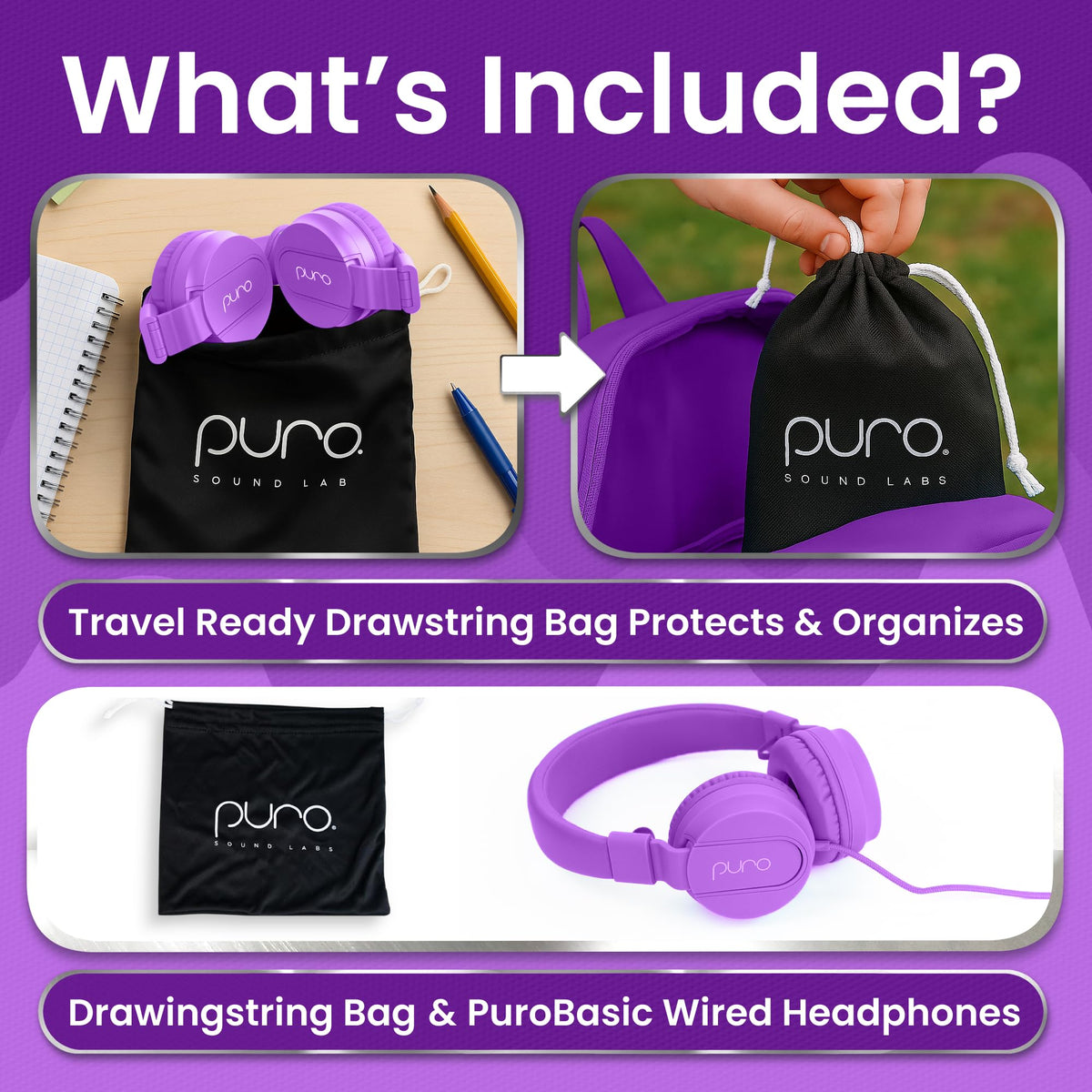Puro Sound Labs 3.5mm jack and inline microphone for clear voice chats