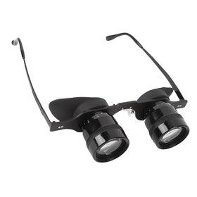 PUSOKEI front view showing compact binocular glasses and clear optics benefit