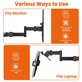 PUTORSEN close-up of pole clamp highlighting secure grip and protection