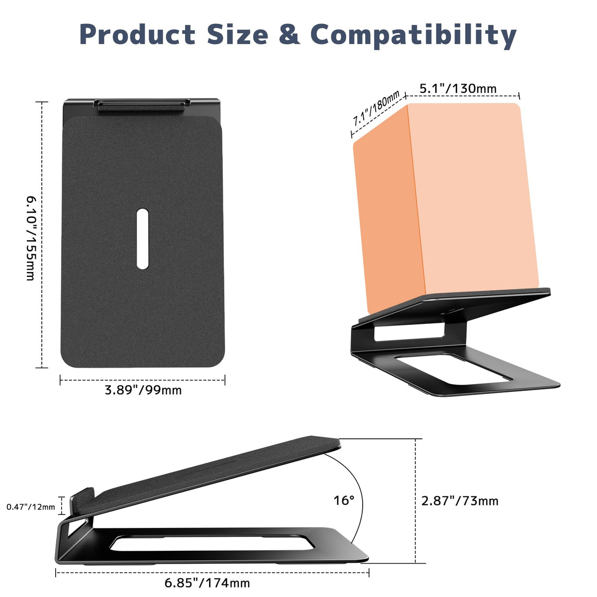 Putorsen non-slip feet protect furniture while stabilizing speakers.