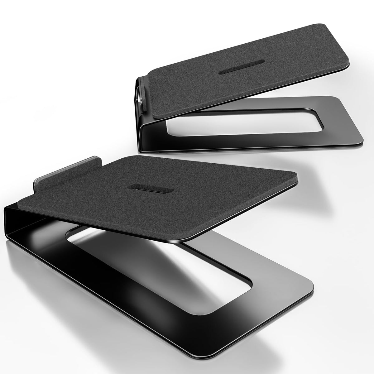 Putorsen desk speaker stand with 16° tilt for elevated listening at the desk.