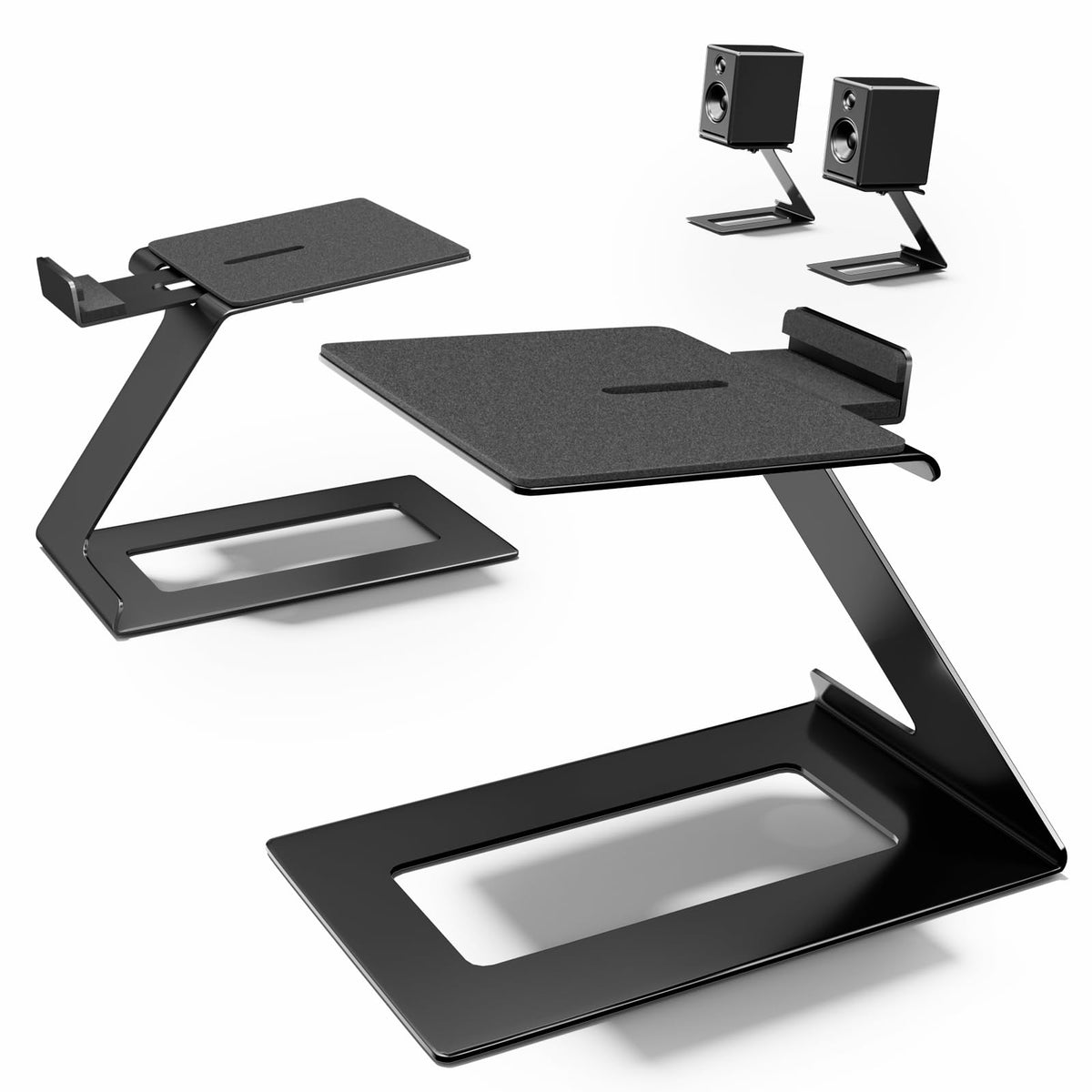 PUTORSEN desk speaker stand tilt-6-degree for precise listening alignment.
