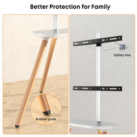 PUTORSEN Easel TV Stand supports up to 77 lbs securely