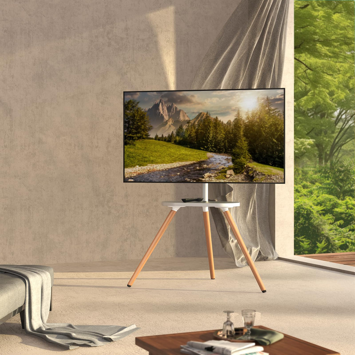 PUTORSEN Easel TV Stand compatible with VESA up to 400x400 mm