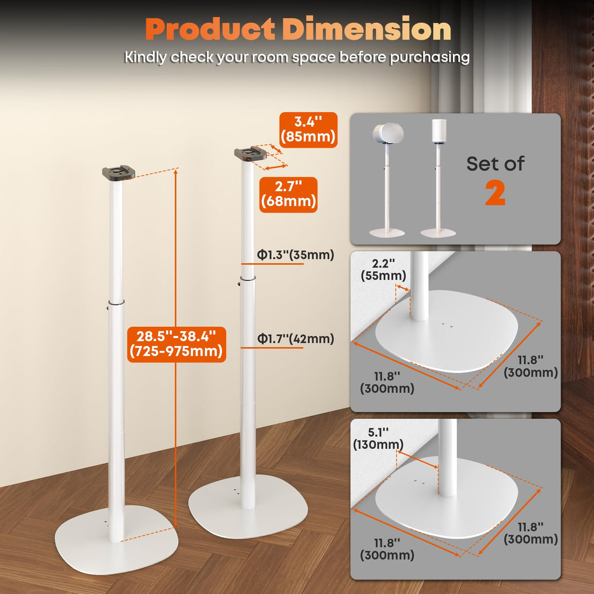 Putorsen height-adjust knob closeup enabling ear-level listening