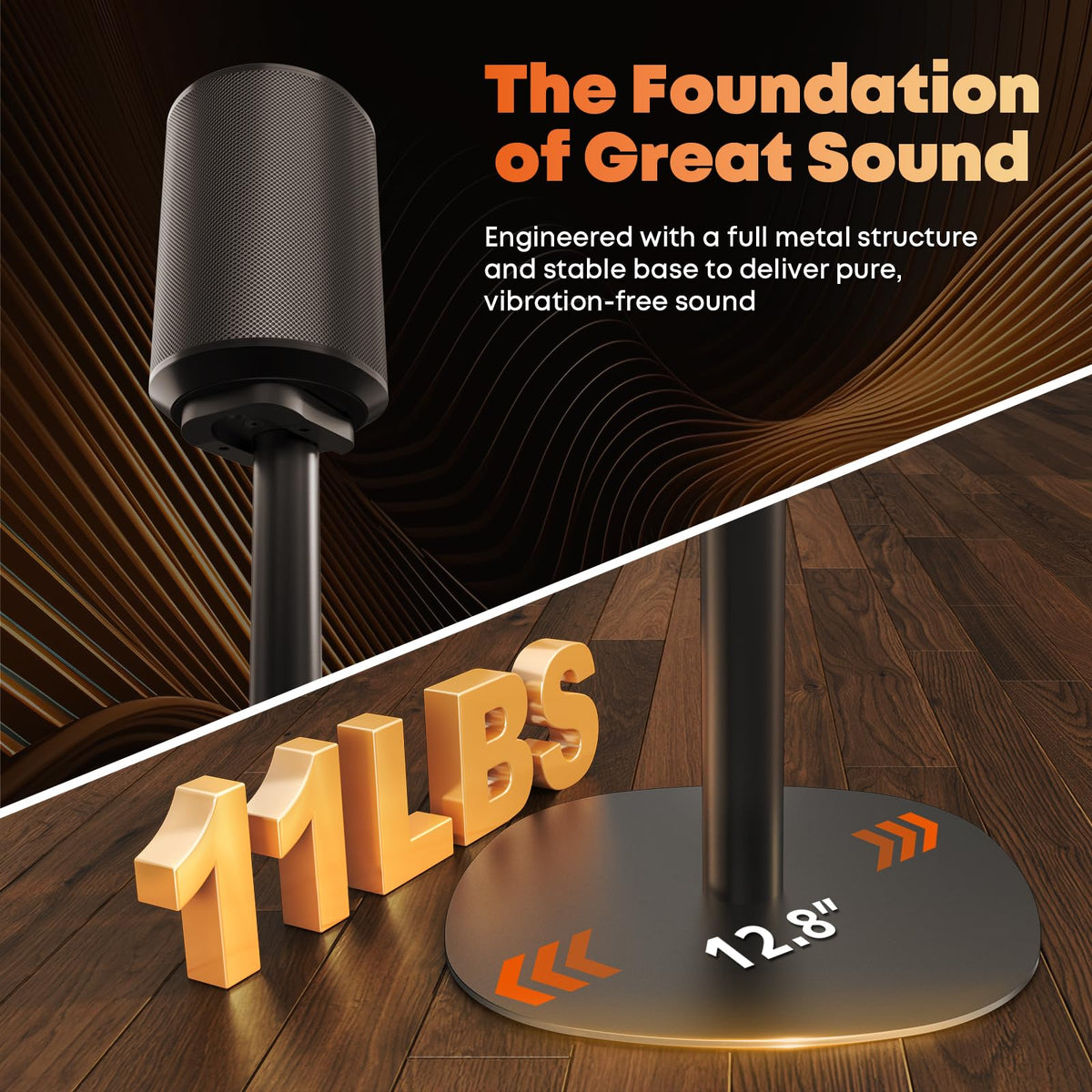 Putorsen height-adjustment range 29.13 to 38.98 inches for ear-level listening.