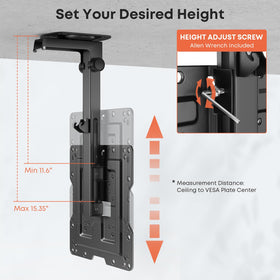 PUTORSEN scale comparison next to TV to show fit for 23"–55" screens