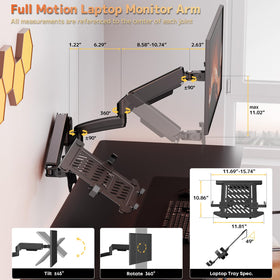 PUTORSEN is compatible with 75x75mm or 100x100mm VESA patterns for quick setup.