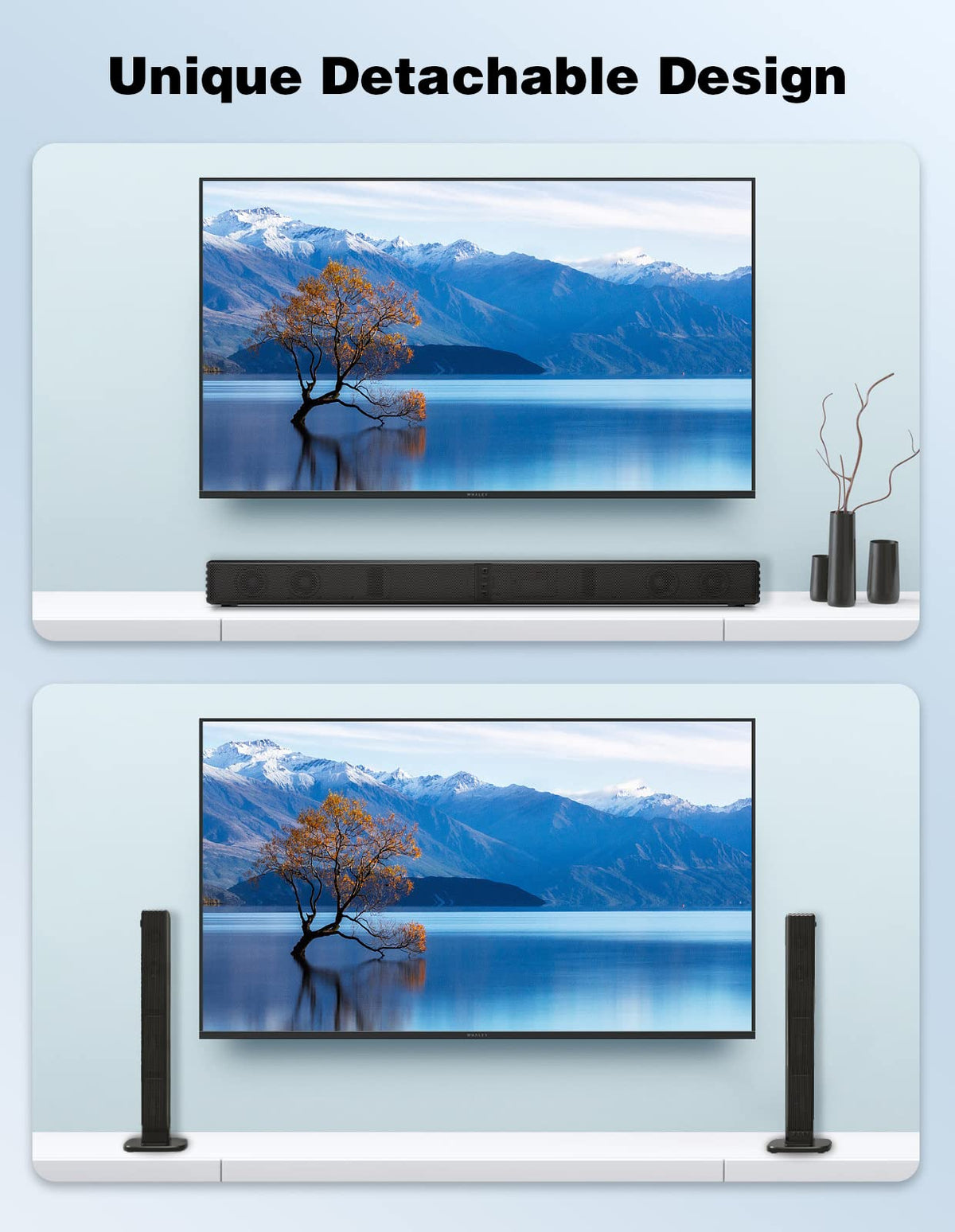 Puxinat wide-stereo-layout highlights immersive TV sound experience.