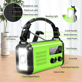 Puyinii compact weather radio designed for easy portability