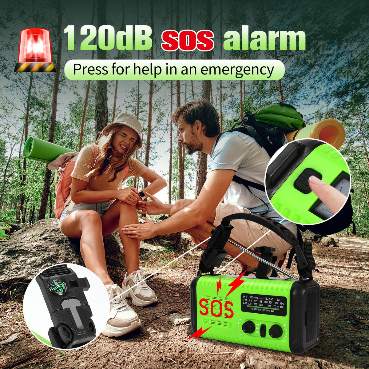 Puyinii hand crank operation shown for manual power generation