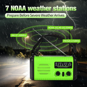 Puyinii emergency radio LED light and SOS alarm for emergencies