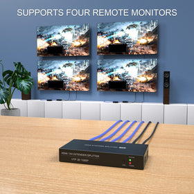 PWAYTEK HDMI Extender 1080p 60Hz delivers crisp video across rooms