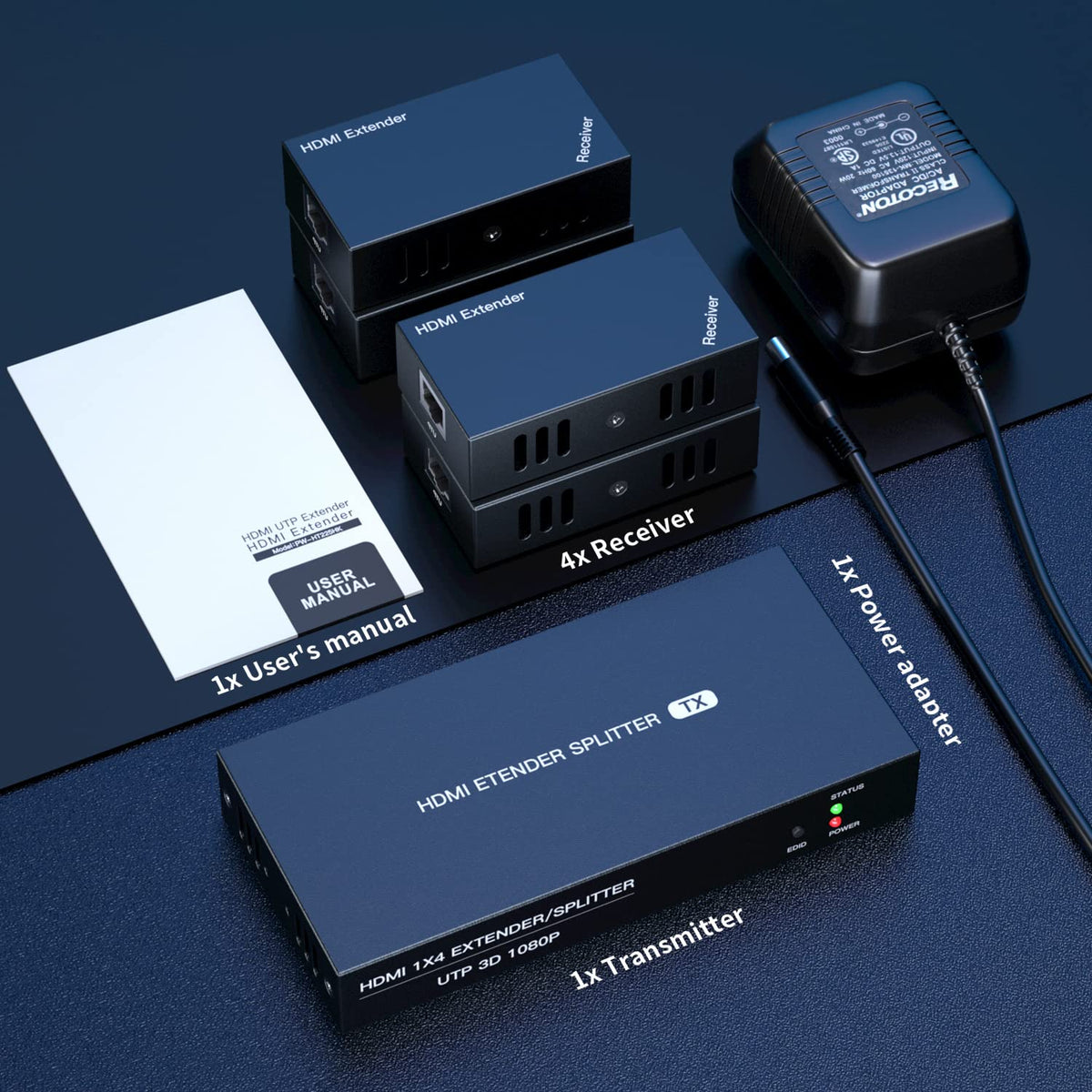 PWAYTEK HDMI Extender Long Distance Setup demonstrates flexible placement