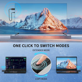 PWAYTEK receiver hooked to projector for presentations and easy placement benefit