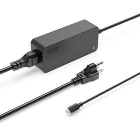 Pwept adapter front view showing compact design and fast-charging benefit